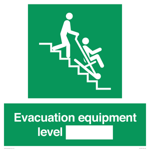 Evacuation equipment level